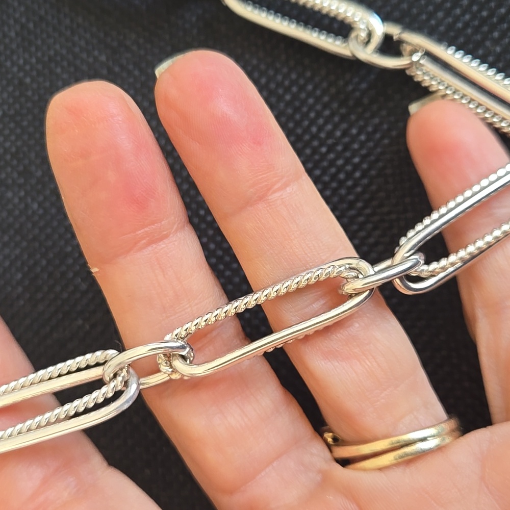 Sterling Silver Paperclip Chain Necklace